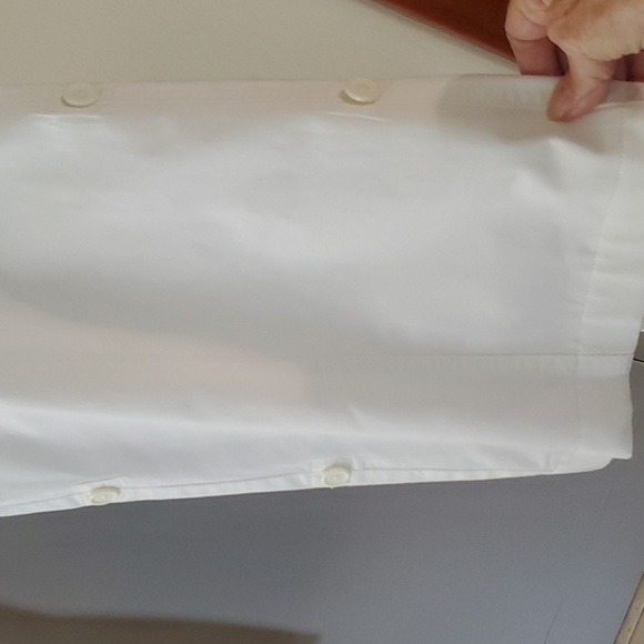 A&F (Abercrombie & Fitch) white 100% cotton wide leg cargos - Picture 3 of 11